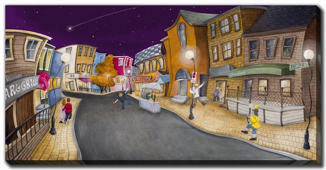 Starry Night on Main Wall Art - Multi-Colour - 20 X 40