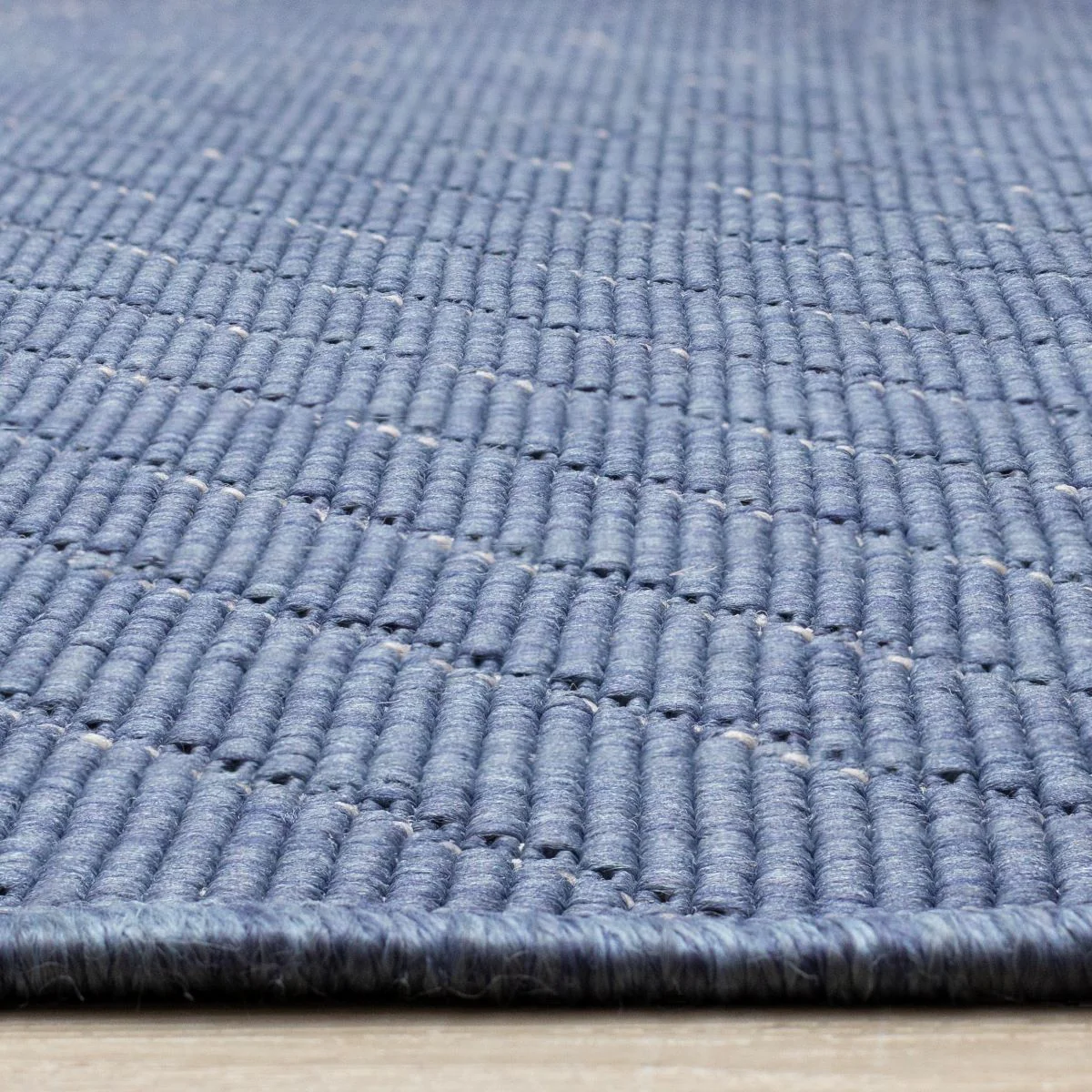 Summer Breeze 6'7" x 9'6" Outdoor Rug Traverse Stripes - Blue, White - Image 8