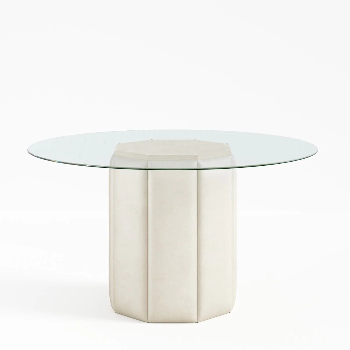 Sundre 54" Round Dining Table - Beige