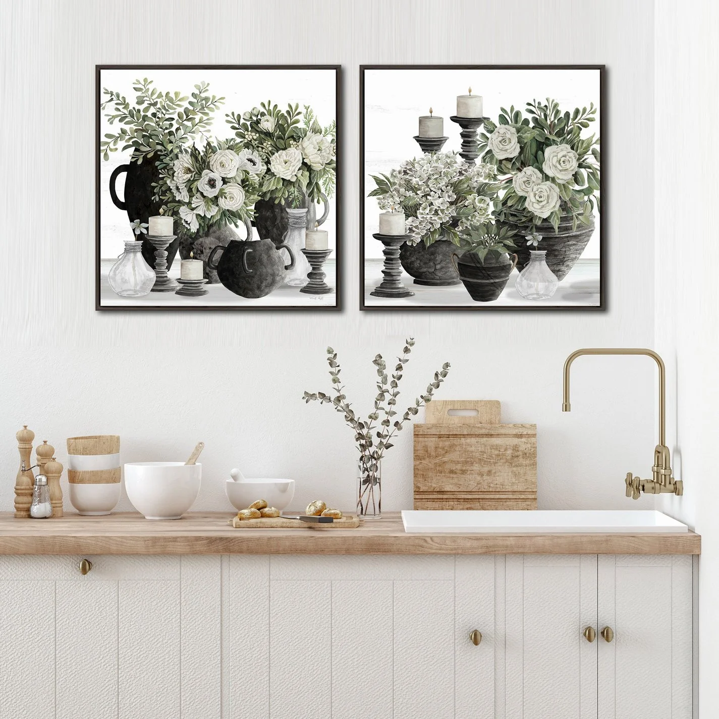 Tabletop Grace I Wall Art - White/Black - 30 X 30 - Image 2