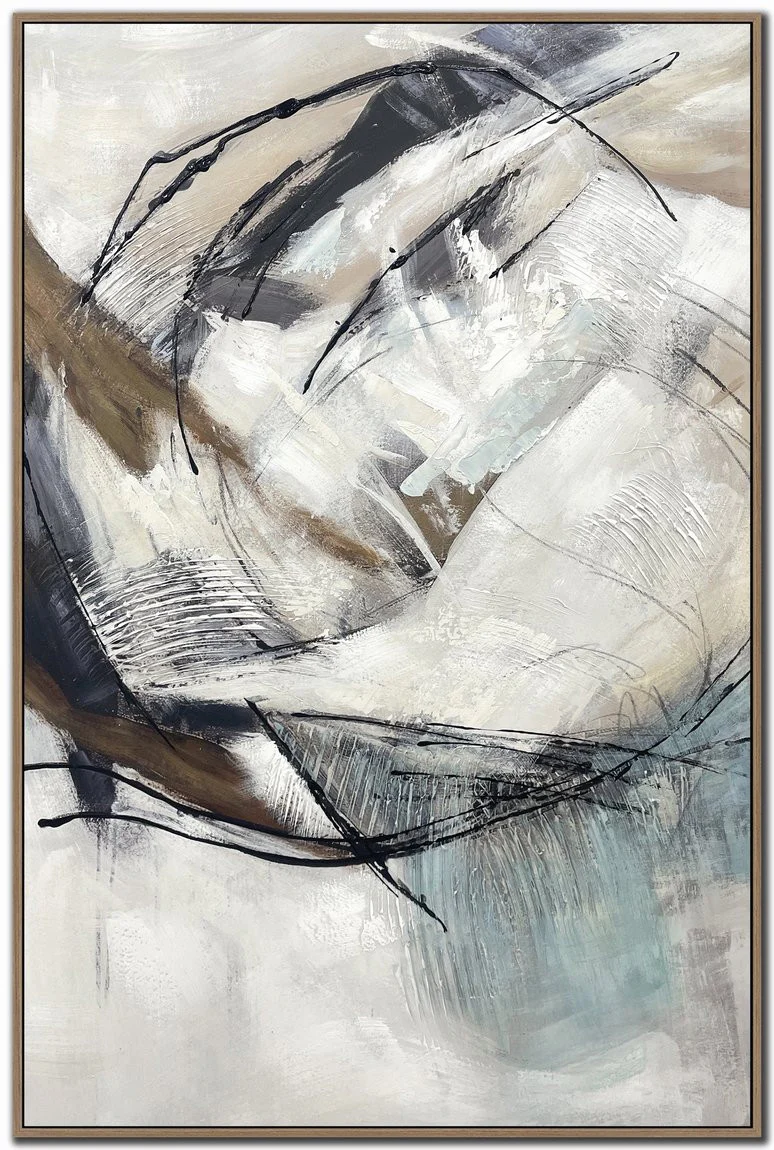 Textured Shift I Wall Art - Neutral - 45 X 30