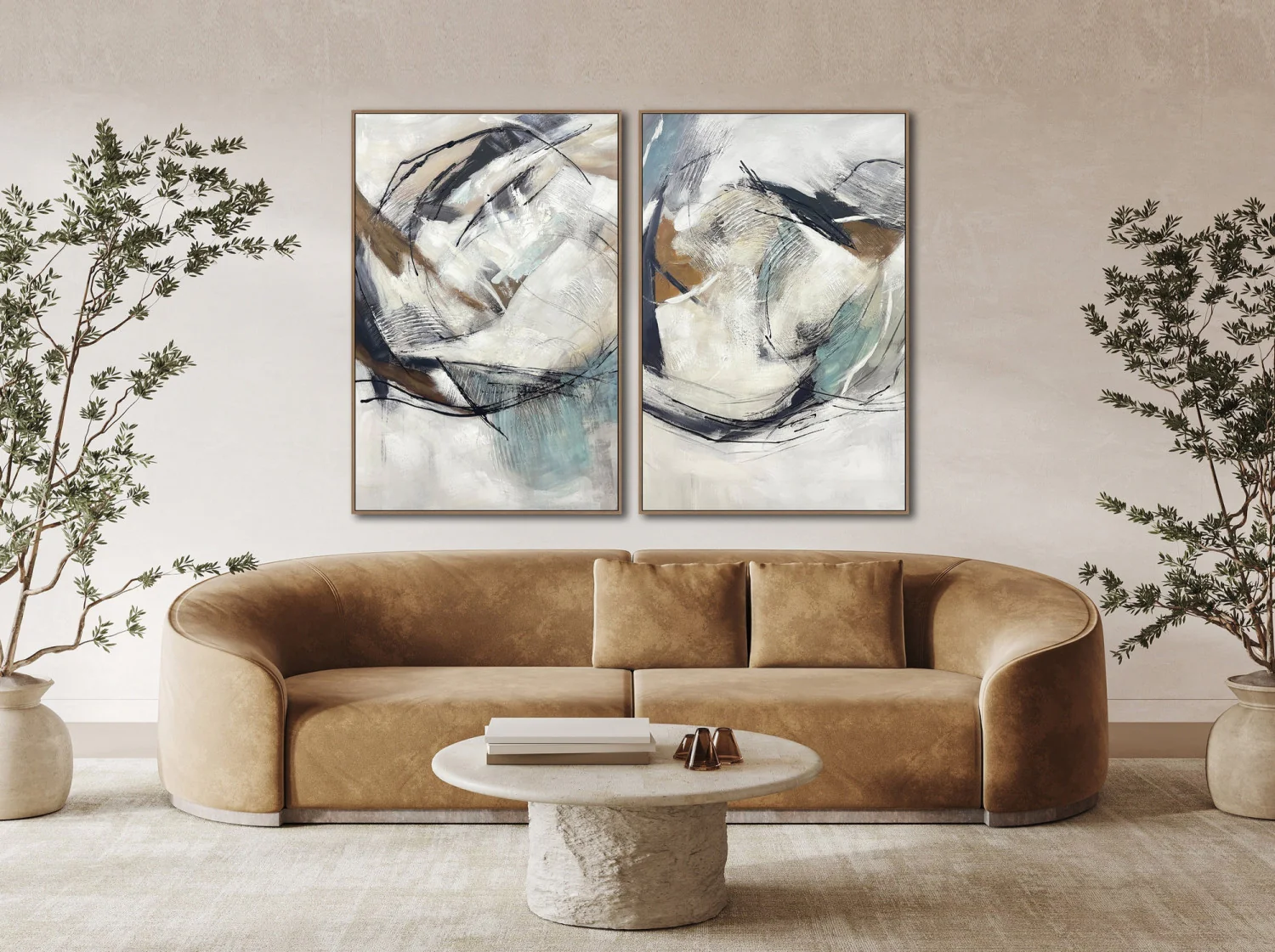 Textured Shift II Wall Art - Neutral - 45 X 30 - Image 2