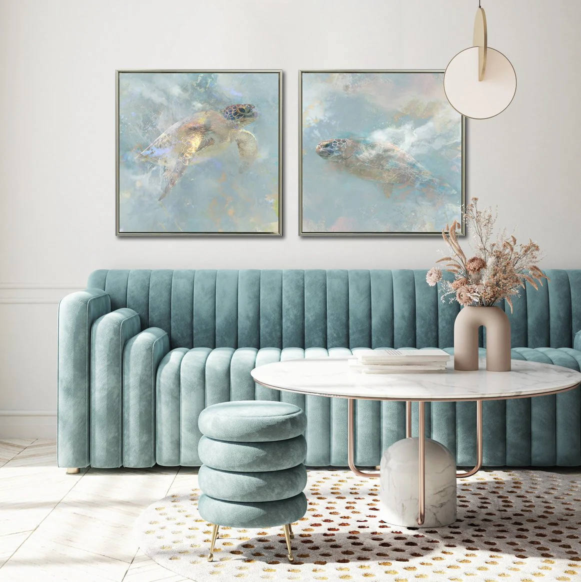 Tide Dancer II Wall Art - Blue - 24 X 24 - Image 2