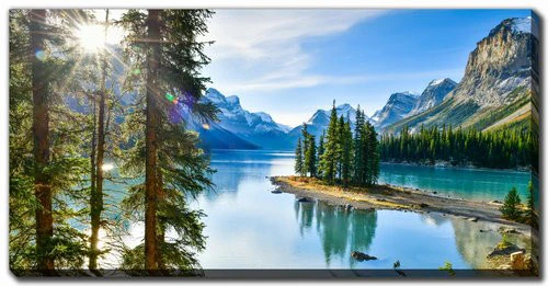 Tranquil Jewel Wall Art - Blue/Green - 20 X 40