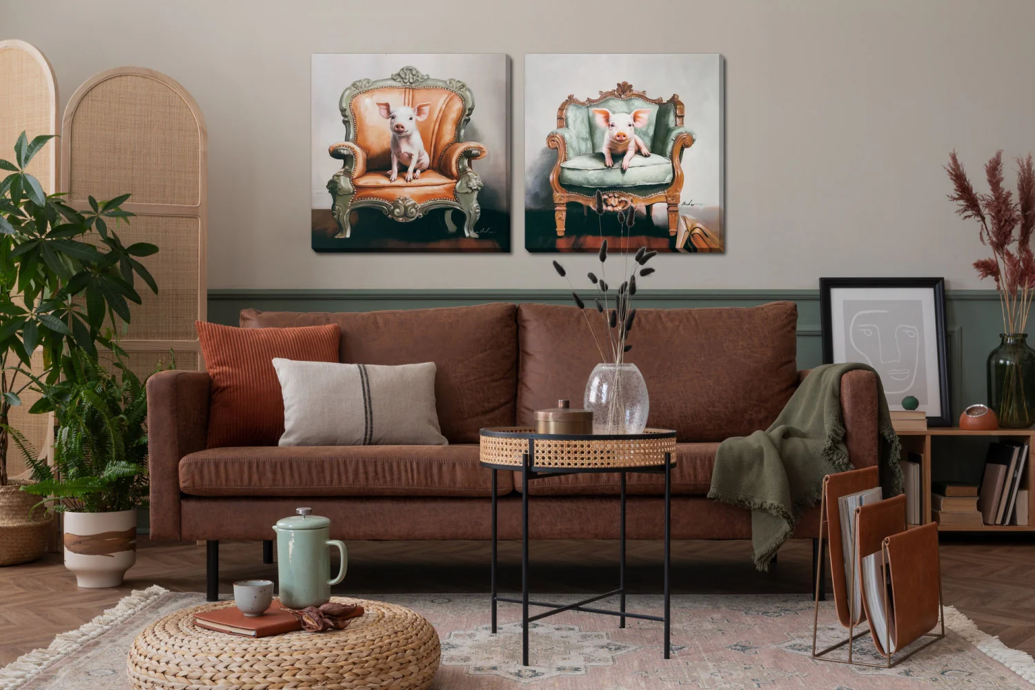 Velvet Throne I Wall Art - Multi-Colour - 24 X 24 - Image 2