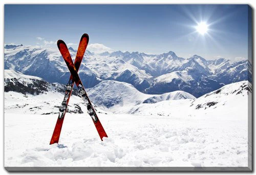 Waiting at the Peak Wall Art - White/Blue - 16 X 20