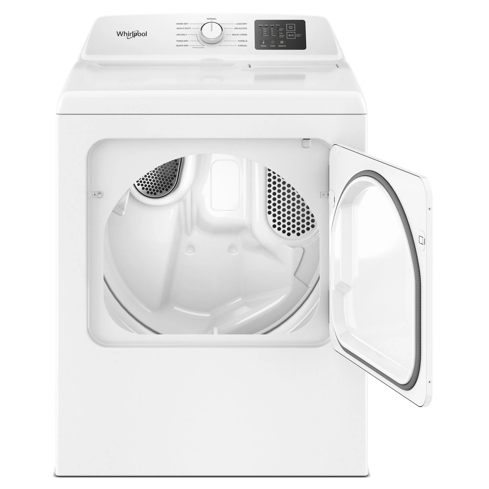 Whirlpool White Gas Dryer (7.0 Cu. Ft.) with Adaptive Dry - WGD4105SW - Image 3